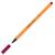 Ручка линер "Point" темно-красная 0.4мм корпус желтый STABILO 88/50 (083279)