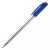 Ручка поворотная "Basic" синяя 0.8/144мм корпус прозрачный STAFF 141673 (084855)