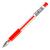 Ручка гелевая "Denise" красная 0.5/128мм корпус прозрачный рез.грип MAZARI M-5523-72 (085652)