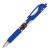 Ручка гелевая автомат "Black jack" синяя 0.5/110мм корпус синий трехгранн рез.гр BRAUBERG 141551 (087595)