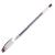 Ручка гелевая "Hi-Jell Needle" черная 0.5/138мм/иг корпус прозрачный CROWN HJR-500N (089174)