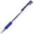 Ручка гелевая "Jell-Belle" синяя 0.5/138мм корпус прозрачный рез.грип CROWN JBR-700 (089916)