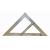Треугольник для школьной доски 45*49см деревянный КРАСНАЯ ЗВЕЗДА с370 (150174)