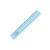Линейка пластик 16см "Cristal" тонированный голубой СТАММ ЛН1000 (153378)