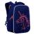 Рюкзак школьный ткань 360*260*170 синий/фуксия GRIZZLY RG-165-1/3 (303663)