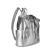 Рюкзак молодежный кожзам 280*220*130 серебро металлик ORS ORO DW-954/3 (304286)