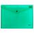 Папка-конверт на кнопке А4 0,18мм зеленый HATBER AKk4_00004(040037) (316653)