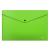 Папка-конверт на кнопке А4 0,18мм "Glossy Neon" зеленый ERICH KRAUSE 50311 (317512)