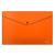 Папка-конверт на кнопке А4 0,18мм "Glossy Neon" оранжевый ERICH KRAUSE 50307 (317514)