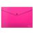 Папка-конверт на кнопке А4 0,18мм "Glossy Neon" розовый ERICH KRAUSE 50306 (317515)