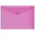 Папка-конверт на кнопке А4 0,18мм "Vivid" тонированный розовый ERICH KRAUSE 47119 (318044)