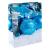 НГ Пакет подарочный 22*31*10см бумага "Голубые новогодние шарики" МИЛЕНД ПКП-6126 (364113)