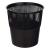Корзина офисная для мусора пластик 10л круглая сетчатая черная (376286)