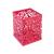 Подставка настольная "Стакан квадратный" ажурный металический ярко-розовый DEVENTE 4104706 (377398)