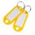 Брелоки для ключей пластик 10шт/уп желтый 50*20мм 147843 (382955)