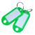 Брелоки для ключей пластик 10шт/уп зеленый 50*20мм 147844 (382956)