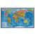 Карта Мира политическая интерактив  М1:55млн 59*40 ламин GLOBEN КН043 (420345)