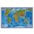 Карта Мира физическая интерактив М1:25млн 120*78 ламин GLOBEN КН048 (420353)